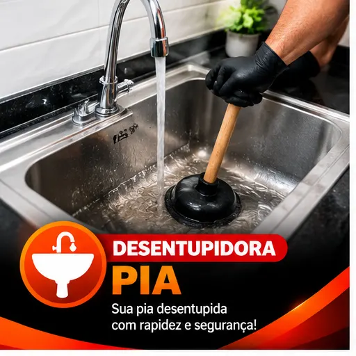 Desentupimento de Pia em Patrocínio-MG